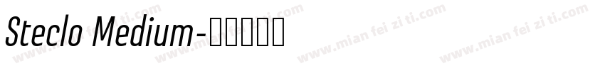 Steclo Medium字体转换